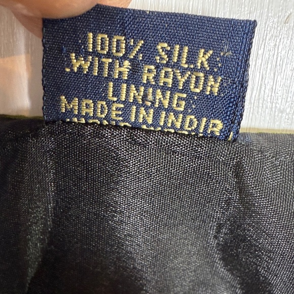 Sacred Threads Flowy Vintage Silk Patchwork Button-front Jacket Boho Top W2098 - Picture 3 of 8